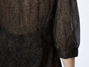 Orfeo - carla dress transparent black
