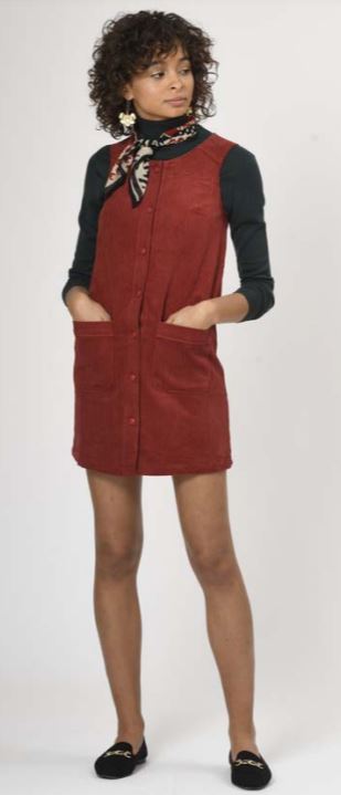 Orfeo - marine dress dark red