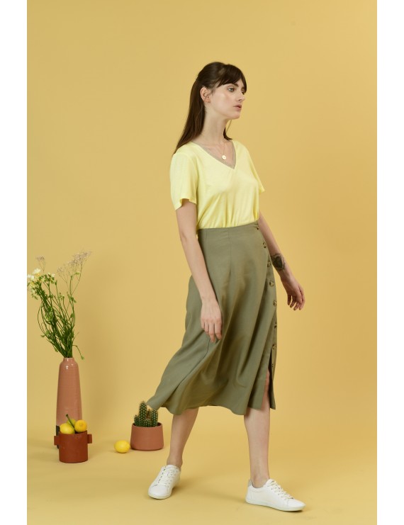 Orfeo - ariana khaki green skirt