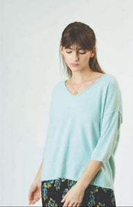 Orfeo - camille mint green sweater