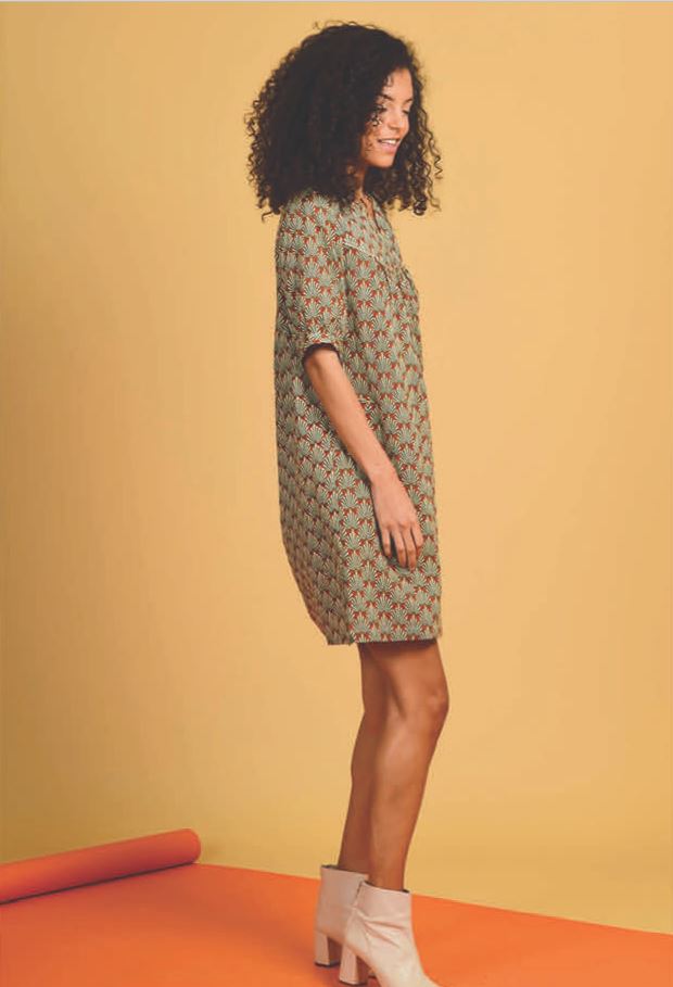 Orfeo - tali afro green dress