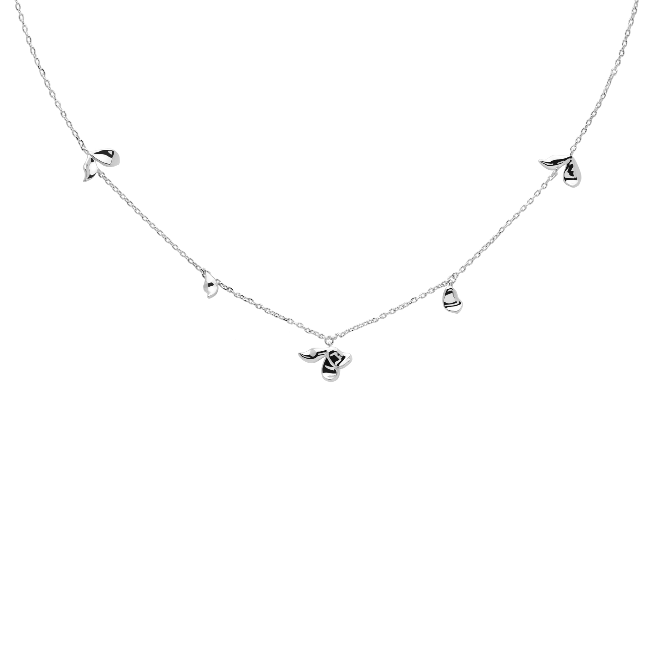 PDPAOLA - Jasmine silver necklace CO02-163-U (blossom collection)