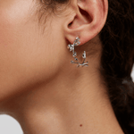PDPAOLA - Lily silver earrings AR02-193-U Blossom collection