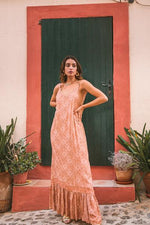 Poppy Field the label - baga pink maxi dress dancer blush