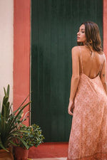 Poppy Field the label - baga pink maxi dress dancer blush