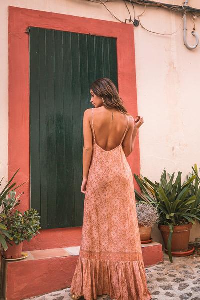 Poppy Field the label - baga pink maxi dress dancer blush