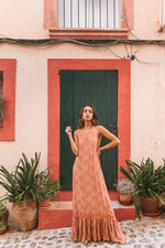 Poppy Field the label - baga pink maxi dress dancer blush