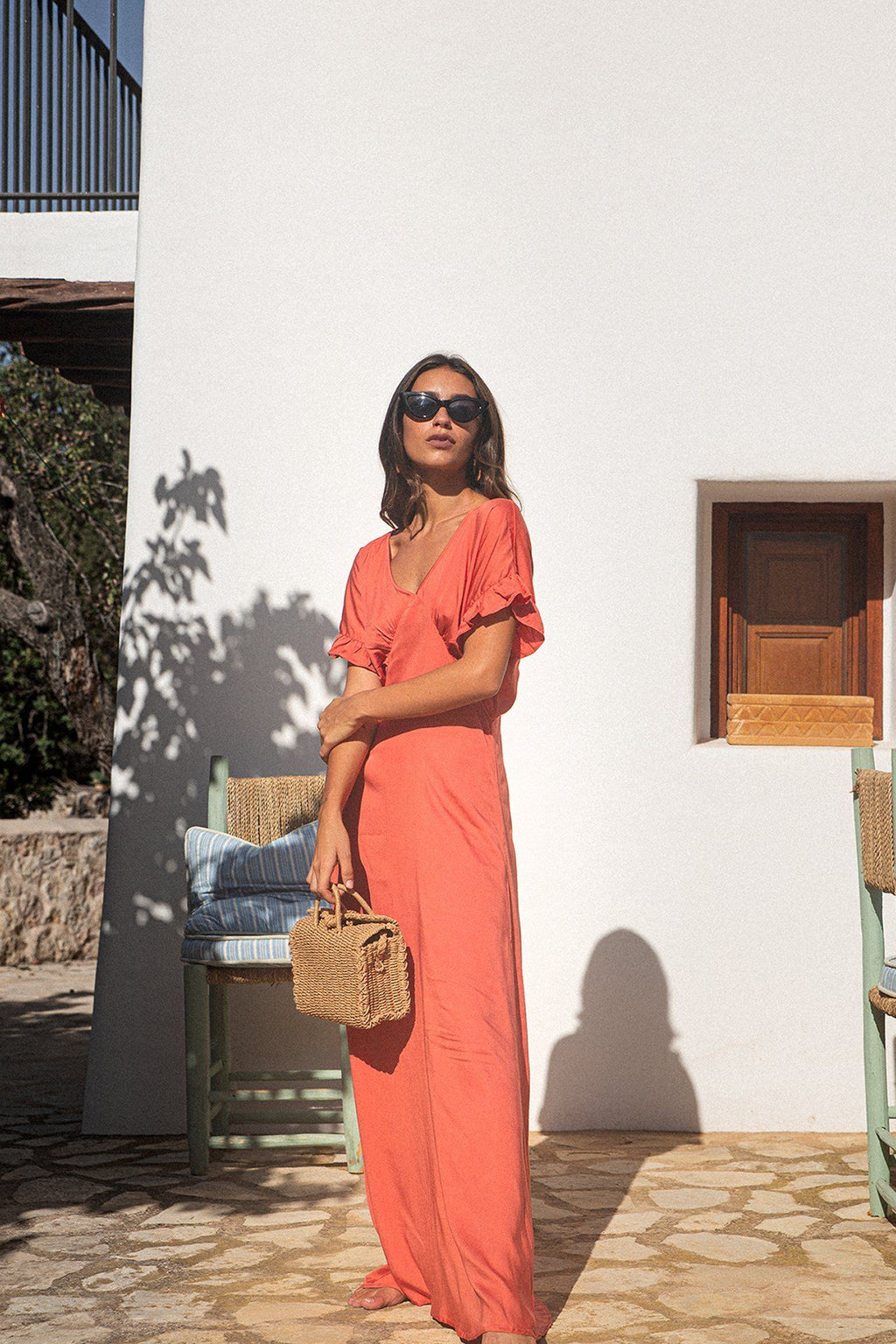 Poppy Field the label - pink puglia dress burn sienna