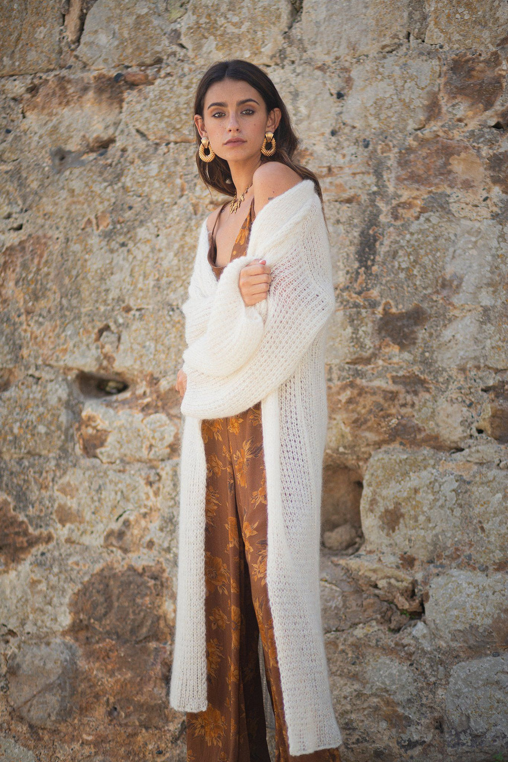 Poppy Field the label - shimla cardigan off white