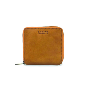 O My Bag - Sonny Square Wallet - Cognac Stromboli Leather