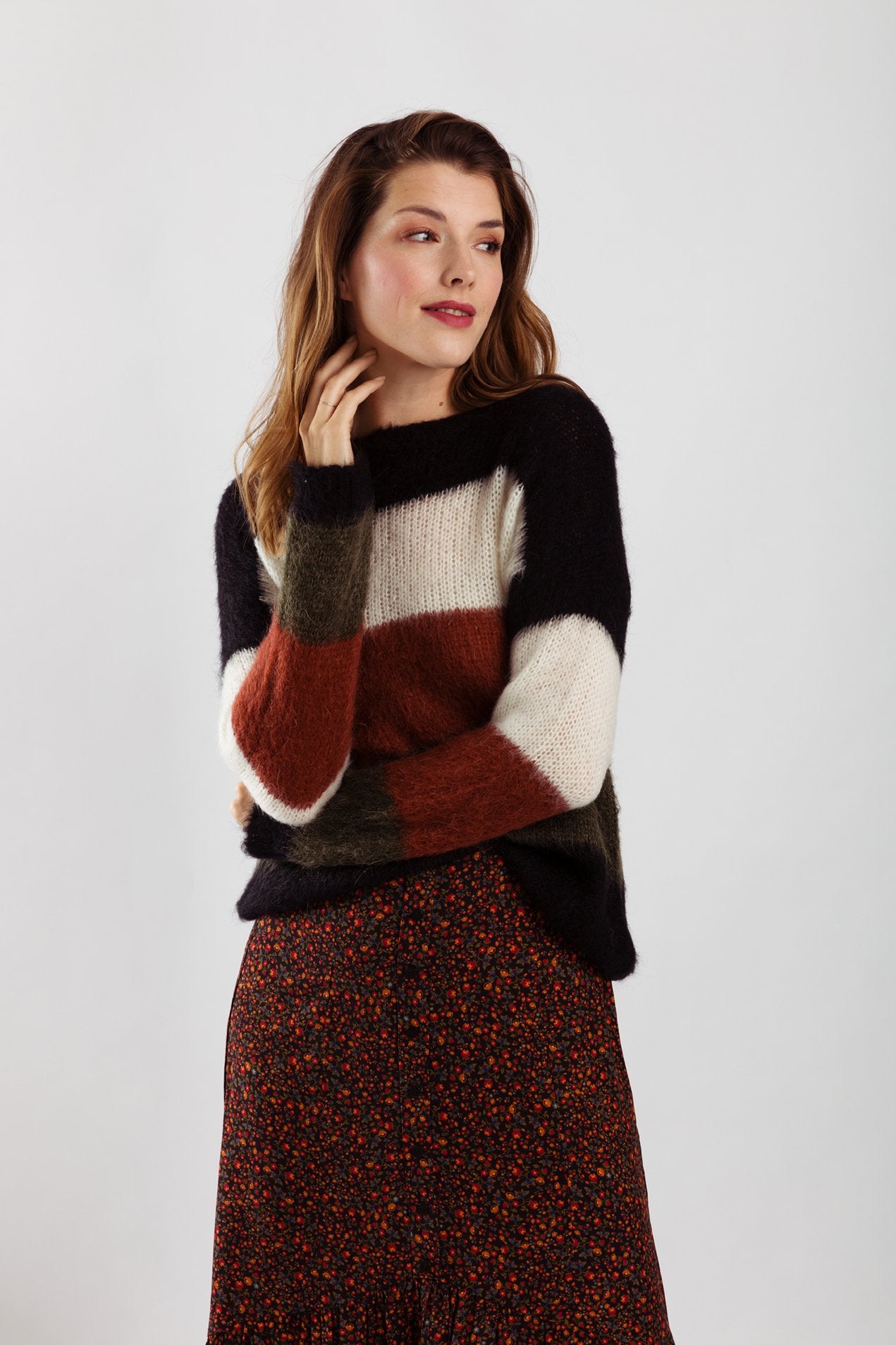 Wearable Stories - Hazel rust knitwear pull