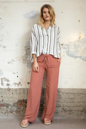 Wearable Stories - avah trousers dark pink