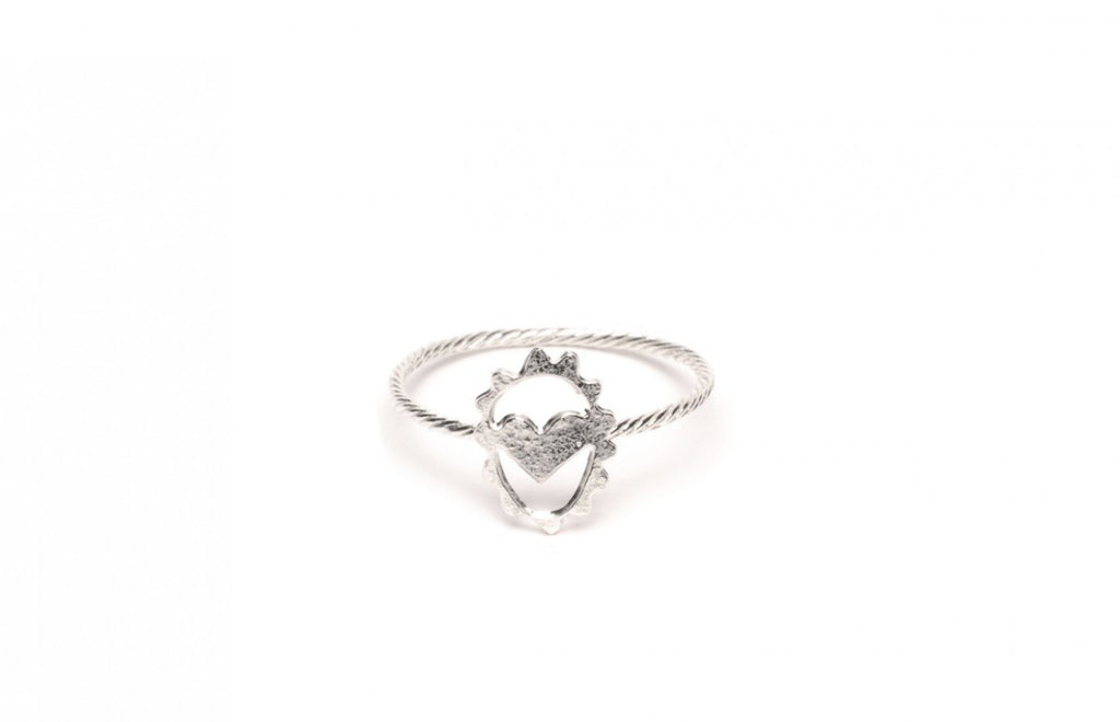 Wouters & Hendrix - heart ring in silver, gold plated silver or pink