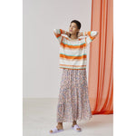 Xandres studio - stanis orange and white striped jumper