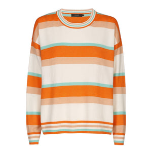 Xandres studio - stanis orange and white striped jumper