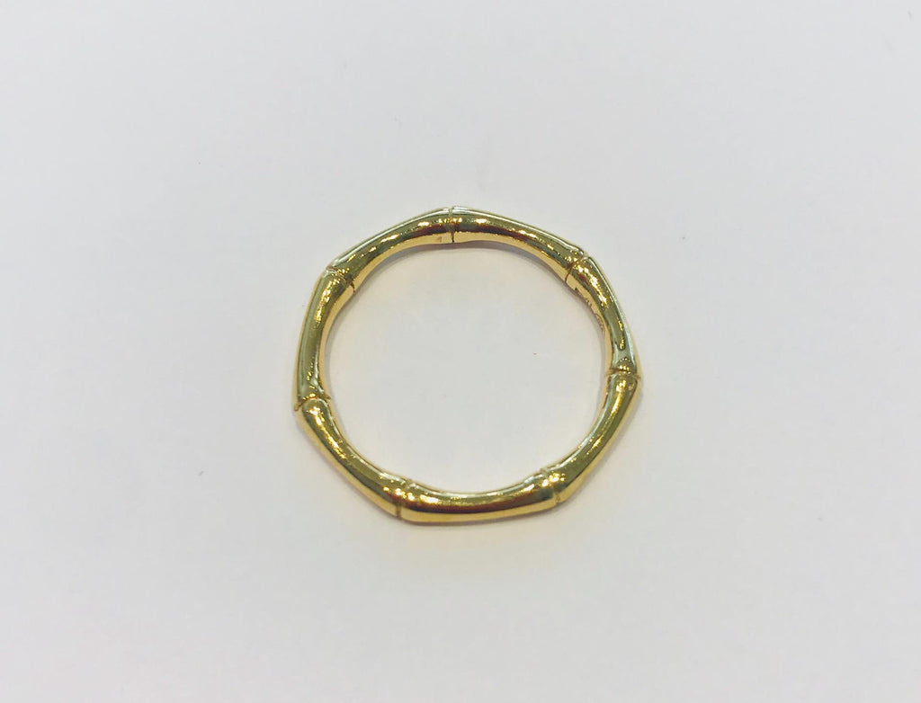 Gold plated bamboo ring by SAM&CEL. 