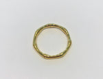 Gold plated bamboo ring by SAM&CEL. 