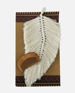 Decoration Macramé Feather white