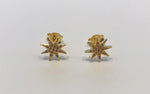 Gold plated zirconia earrings by SAM&CEL. 