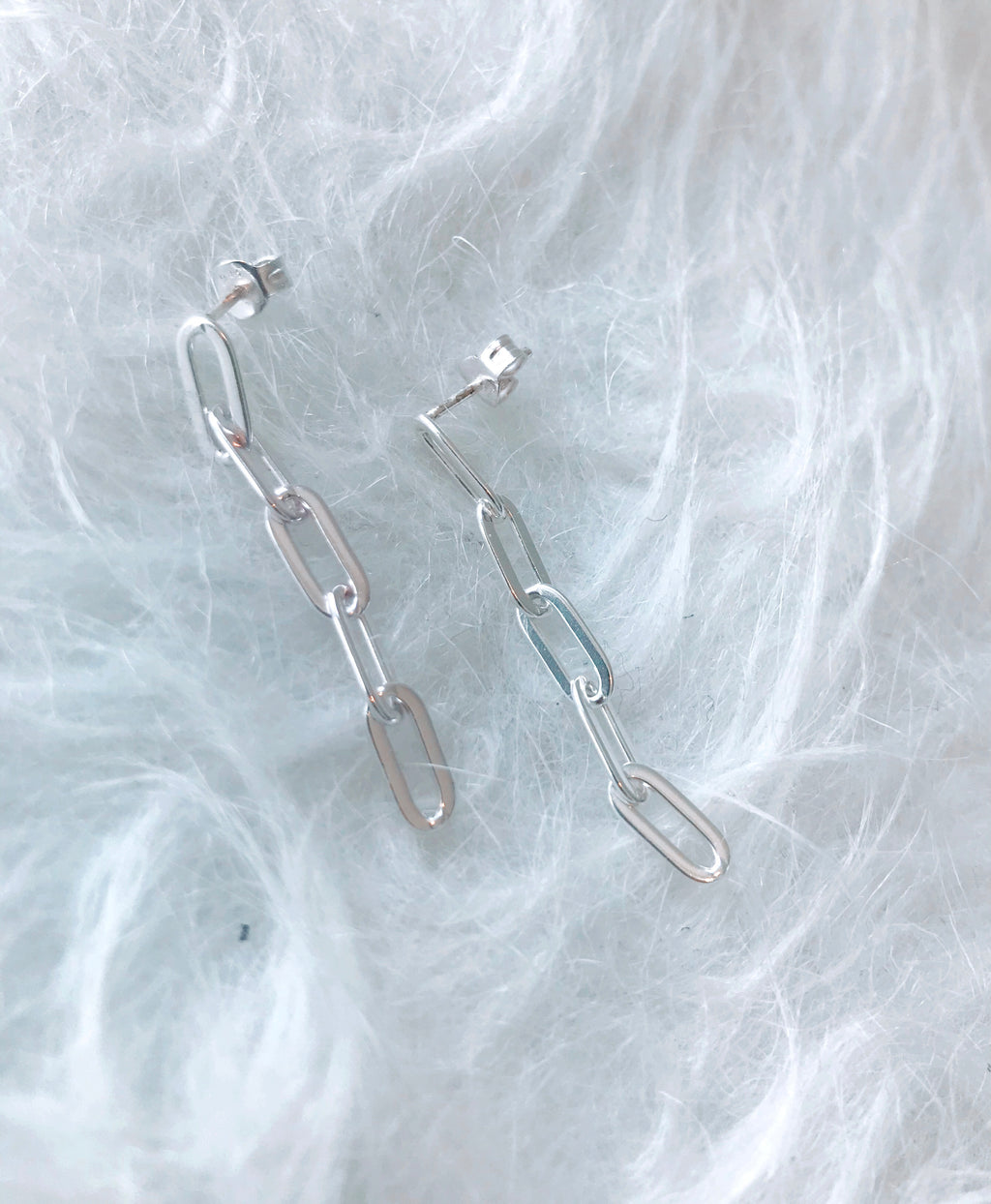 SAM&CEL - silver chain earrings
