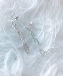 SAM&CEL - silver chain earrings