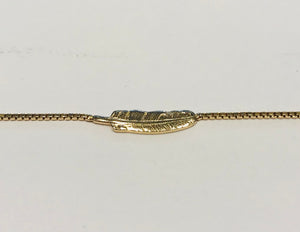 SAM&CEL bracelet goldplated feather