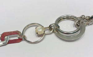 Wouters en Hendrix silver bracelet with mother of pearl