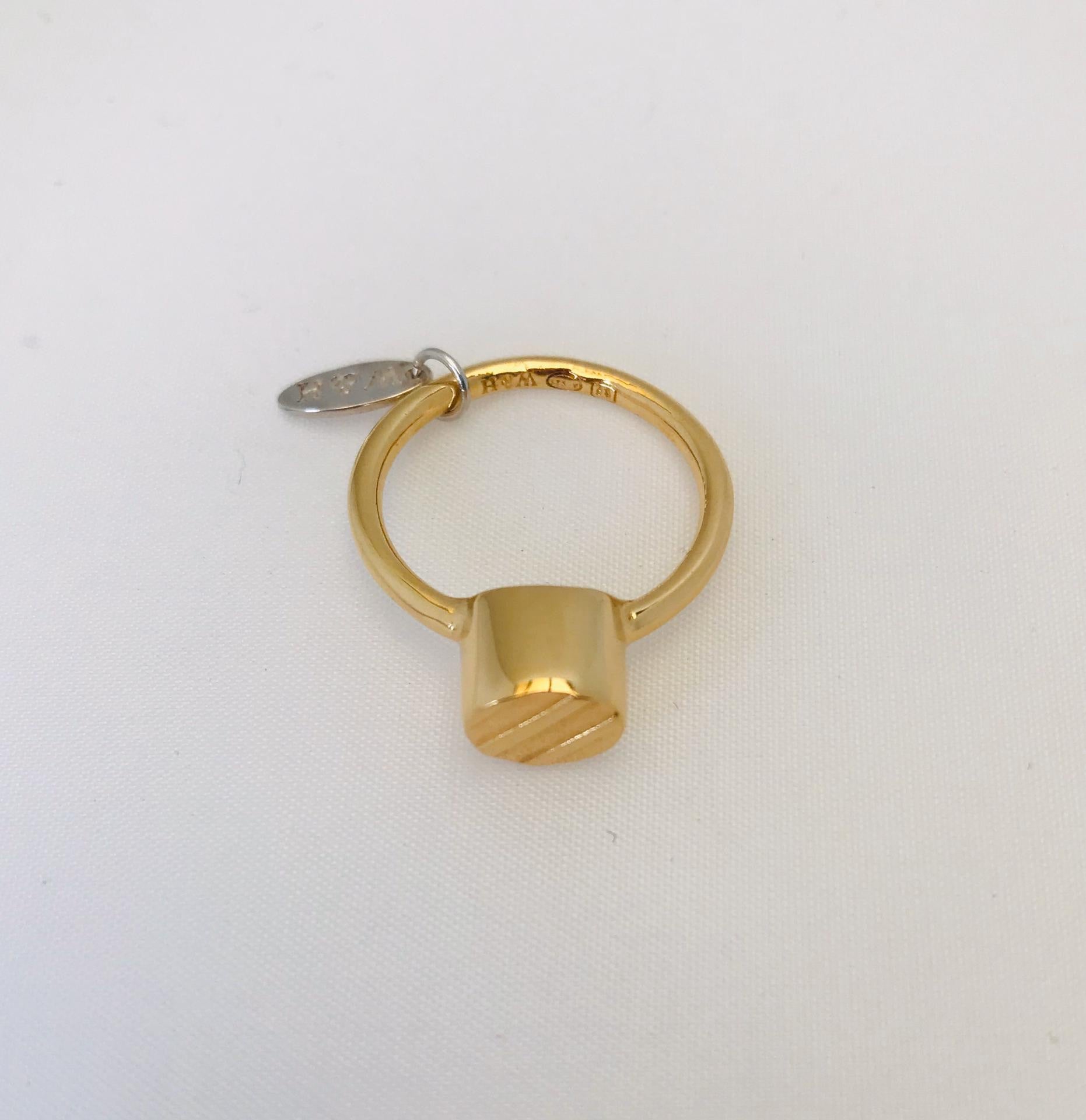 Wouters & Hendrix - gold plated relief ring