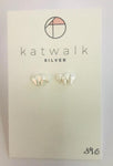 Sterling silver 925 elephant stud earrings by the Belgian brand Katwalk Silver. 