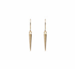 Wouters & Hendrix hook earrings with spike pendant goldplated