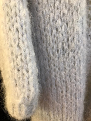 Subtiel Knitwear light grey soft knitwear gilet