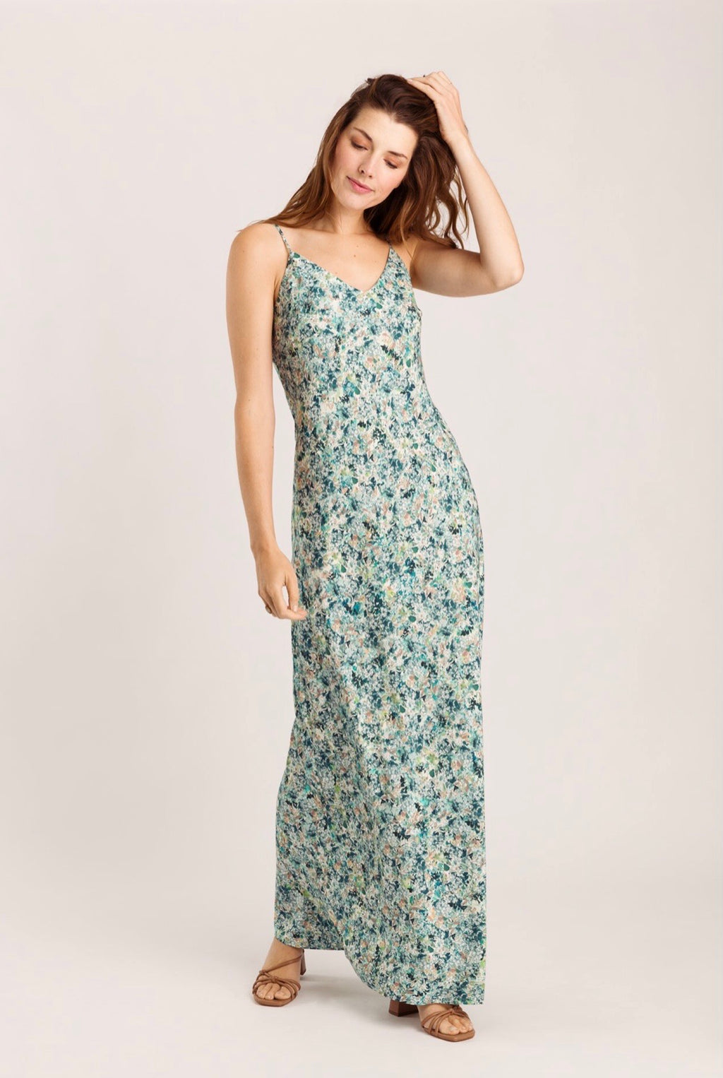 Wearable Stories Elise Dress green flowerprint