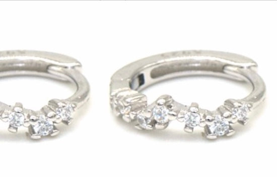 SAM&CEL Silver Earrings with small Zirconia