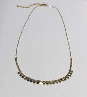 Steel necklace with small circle pendants by SAM&CEL.