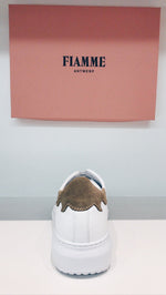 Fiamme napoli vitello white antilope camel sneaker