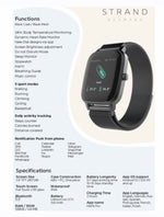 STRAND smartwatch S716USBBMB Mesh Strap