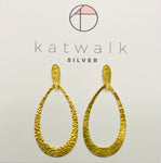 Katwalk Silver goldplated earrings