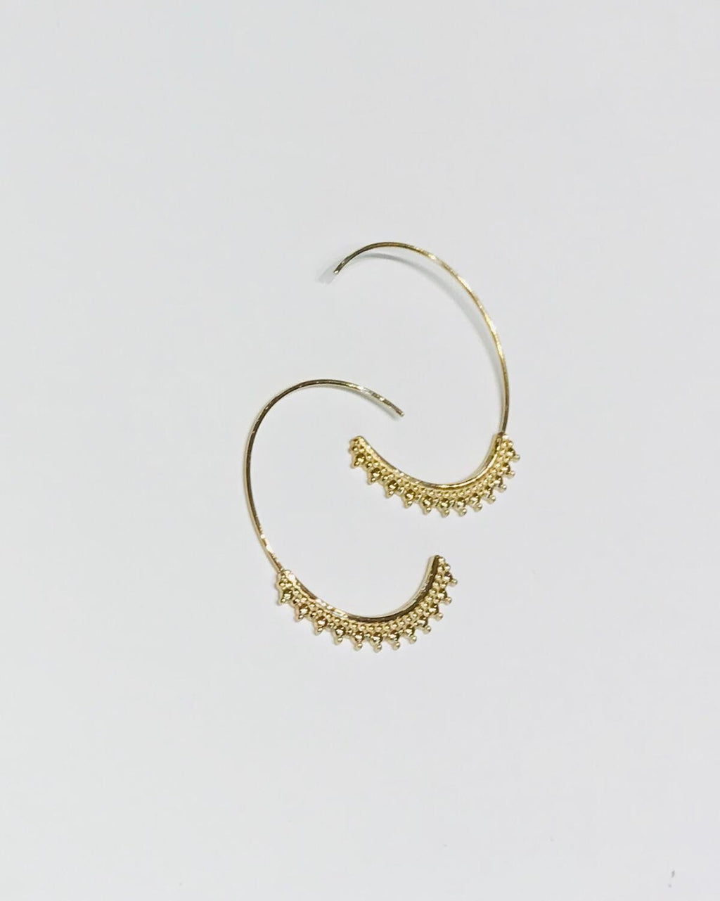 Sam&Cel - steel hoop earrings 