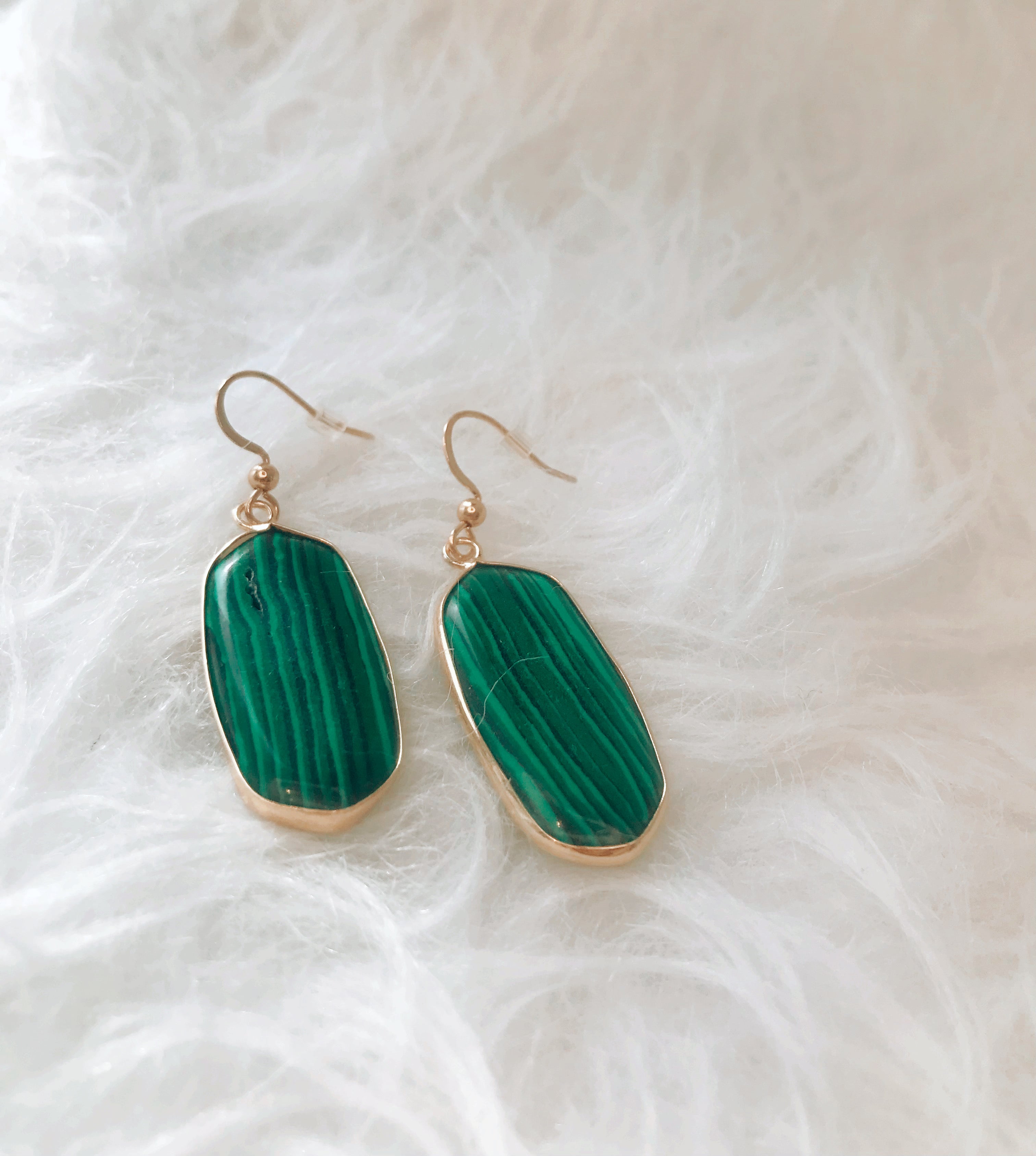 SAM&CEL - malachite earrings