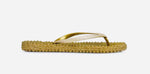 Ilse Jacobsen gold Flip Flops with glitter