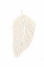 Decoration Macramé Feather white