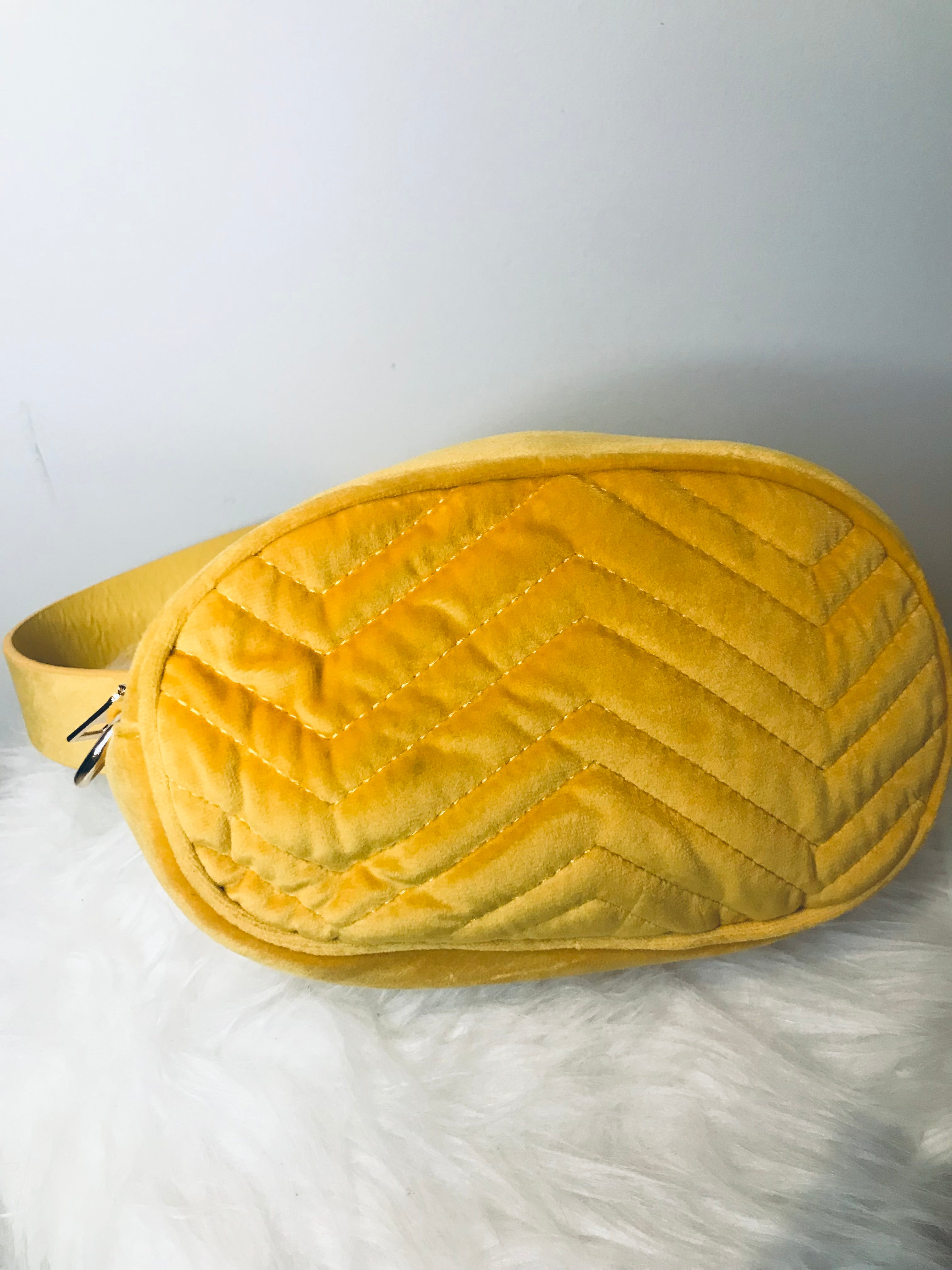 SAM&CEL - velvet yellow bag