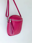 SAM&CEL - small fuchsia leather bag