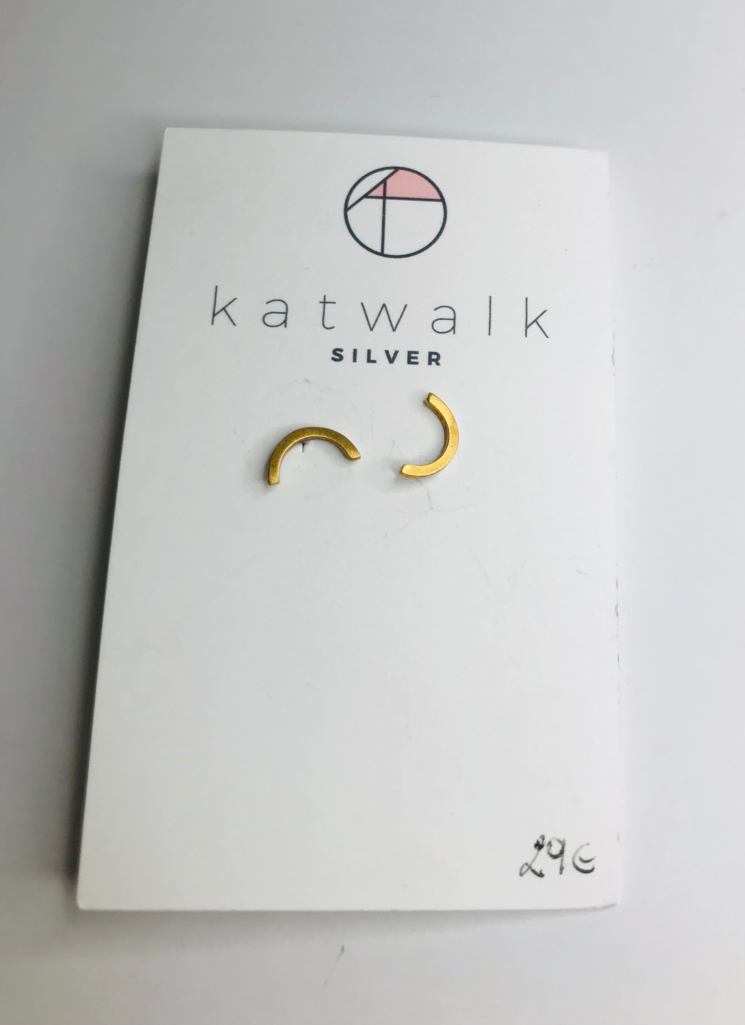 Katwalk silver - earrings small arch