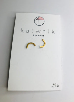 Katwalk silver - earrings small arch
