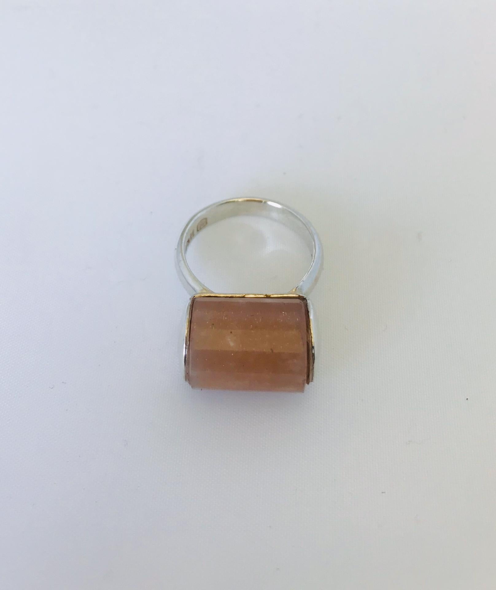 Wouters & Hendrix - silver sunstone ring