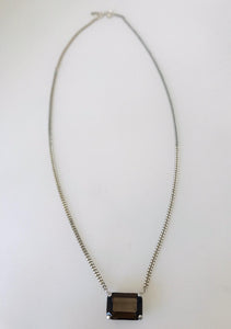 Wouters & Hendrix - silver smoky quartz necklace