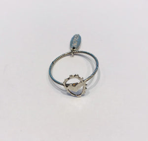 Wouters & Hendrix - fine silver ring with little heart