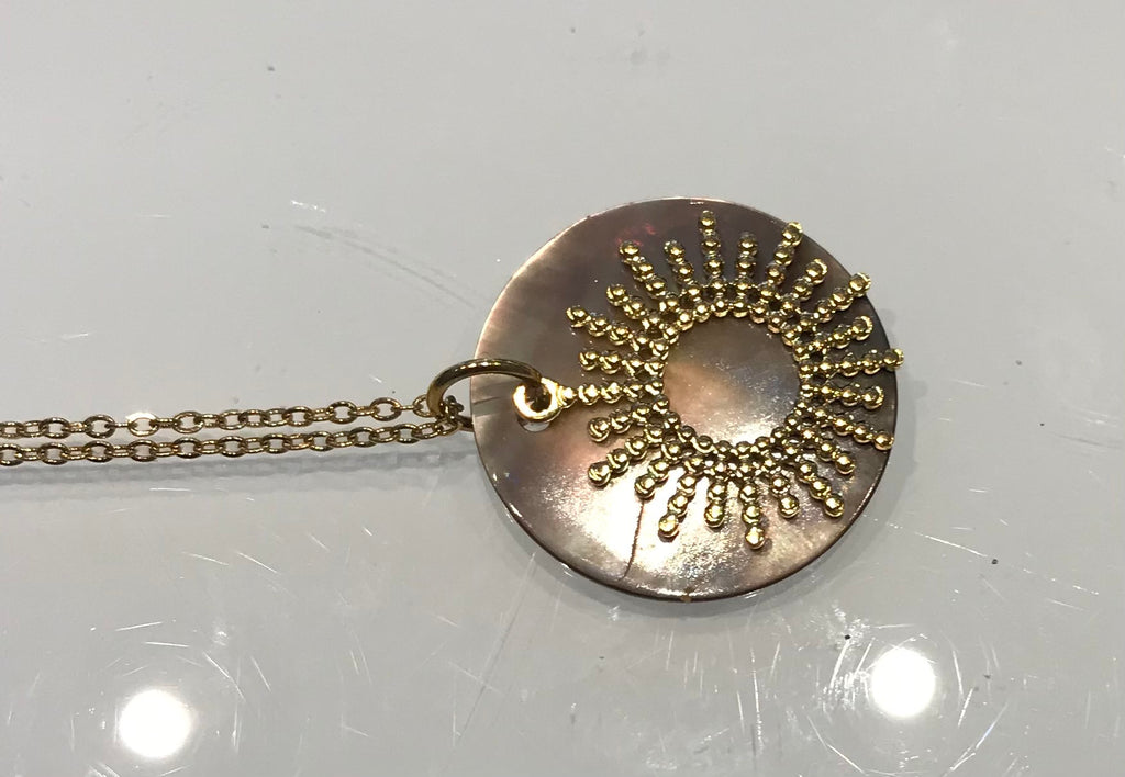 SAM&CEL goldplated necklace with mother of pearl