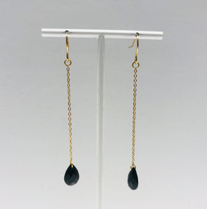 SAM&CEL steel earrings black stone